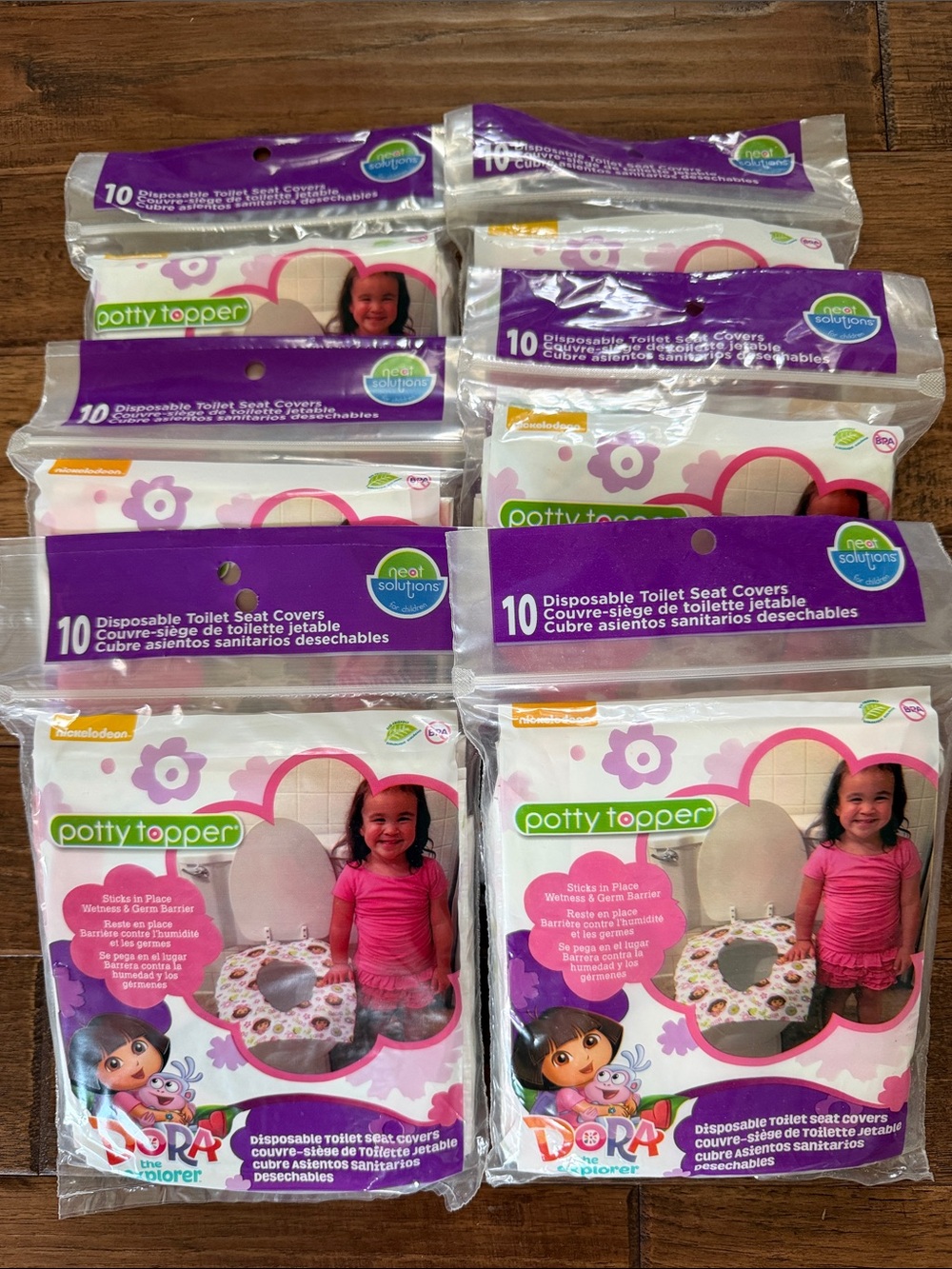Neat Solutions Potty Topper Dora the Explorer Disposable Seat Covers 6 Packs 10